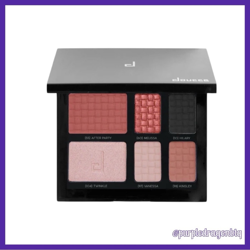 Doucce On The Go Eyeshadow, Highlighter, & Blush Palette NWT MSRP $65
